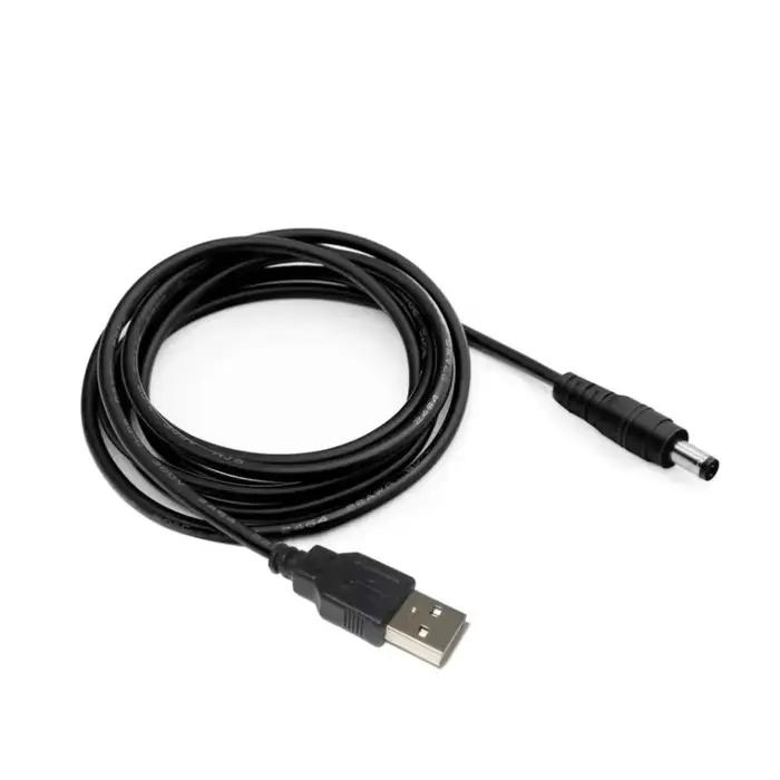 Câble d'alimentation universel USB vers DC Jack 5.5x2.1mm 5V Charging Cord 8 embouts de connecteur pour caméras de vidéosurveillance boîte TV occasions spéciales recharge facile et polyvalent
