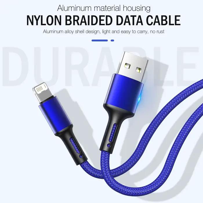 Câble de chargement de données USB A vers Lightning, 25CM, 1M, 2M, 3M, pour iPhone 6 6S 7 8 Plus X XR XS Max 11 12 13 14 Pro Max, ligne de fil de chargeur