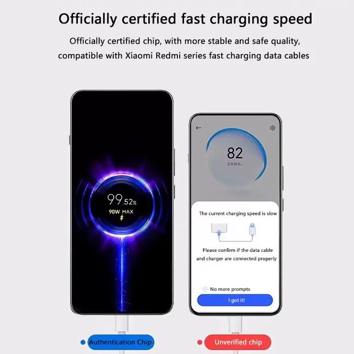 Chargeur USB rapide 90W pour Xiaomi 15 14 13 12 11 10 Ultra Note 12T 13 Pro Turbo Charge