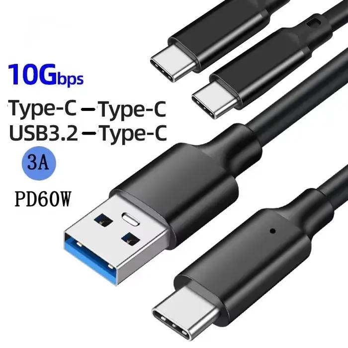 Câble USB3.2 10Gbps USB Type A vers USB C 3.2 Gen2