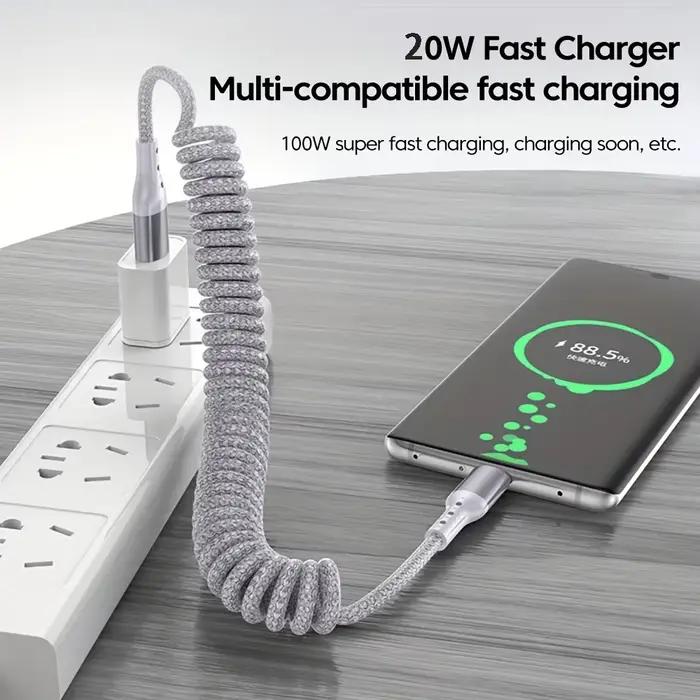 Câble de charge rapide USB 3A pour voiture compatible iPhone 14 11 12 13 Pro X XS Max 6 7 8 Plus SE iPad câble de données nylon alliage d'aluminium haute qualité pour charge et transfert de données rapide