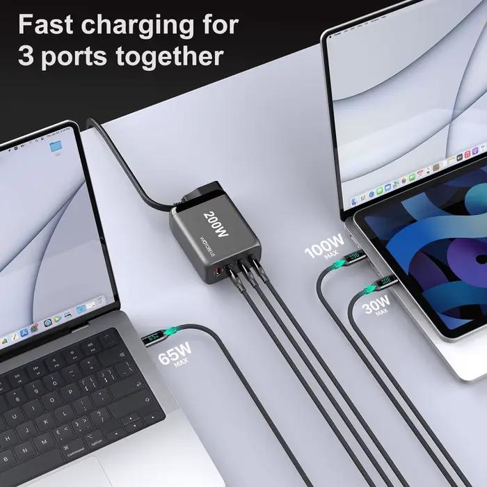 Chargeur rapide USB-C GaN 3 Pro 200W
