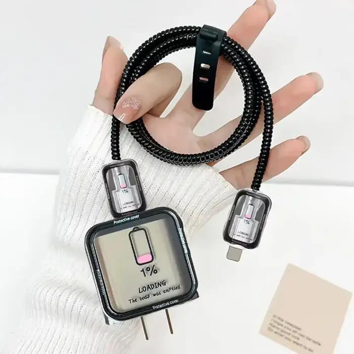 Étui de protection de chargeur pour IPhone 15 14 13 12 Pro Max 18/20W