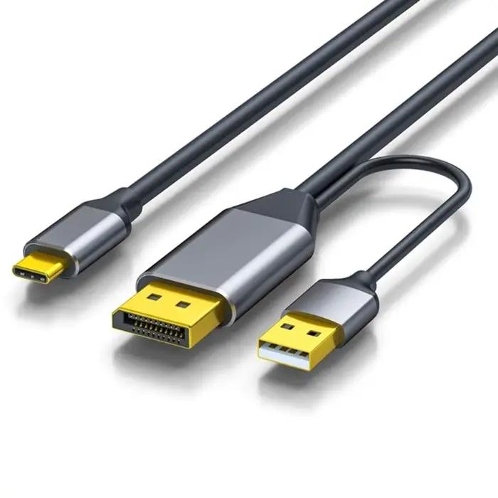 Câble DisplayPort vers USB C 4K @ 60Hz avec adaptateur de câble USB