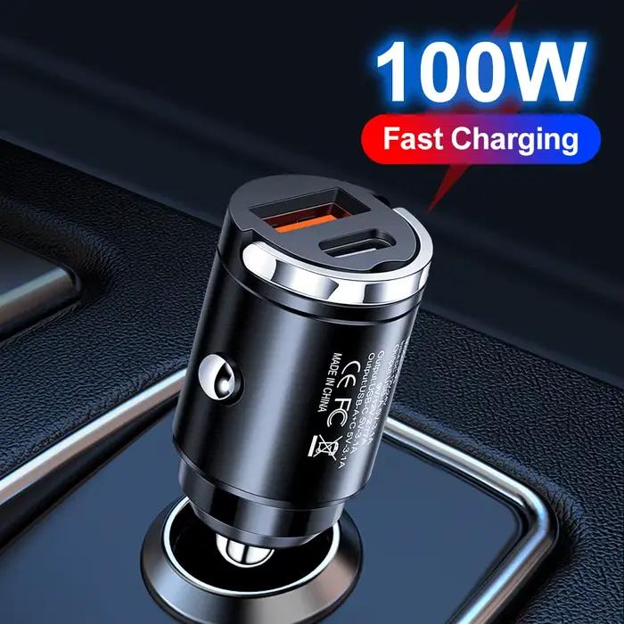 Mini chargeur de voiture 100W PD Type C