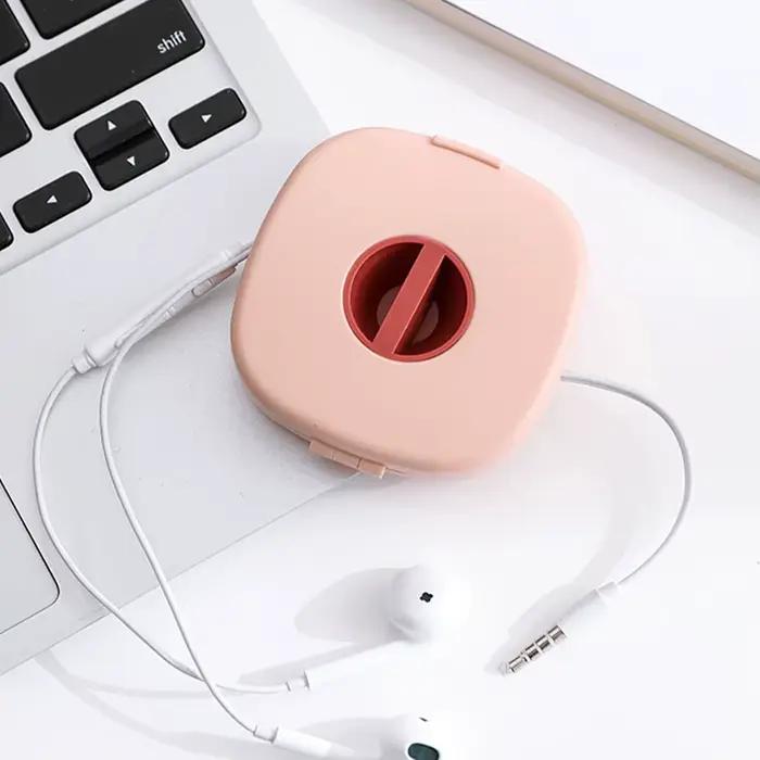 Enrouleur de câble USB rond Portable