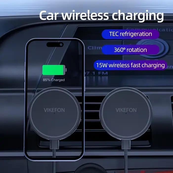 Support de téléphone pour chargeur sans fil de sortie d'air de voiture