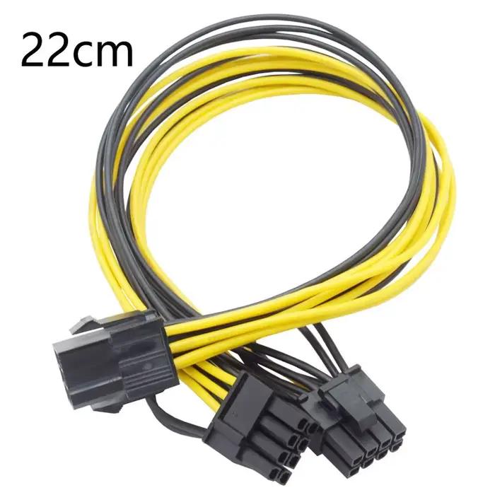 Câble d'alimentation PCI Express vers double PCIE 8 (6 + 2) broches