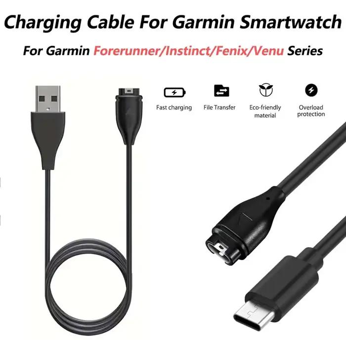 Chargeur USB C pour montre Garmin