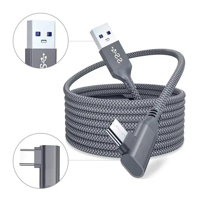 Câble USB A vers Type C 5M pour Meta Quest2 Oculus Quest 2 Link VR