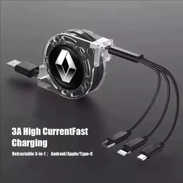 Câble de chargement Micro USB Type C 3 en 1