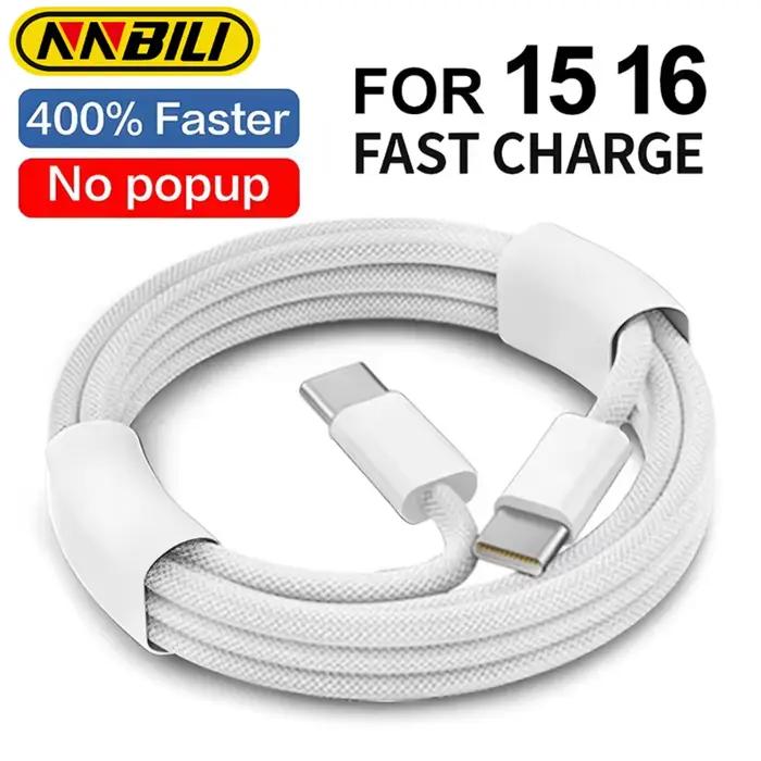 Câble de données tissé USB C vers Type C