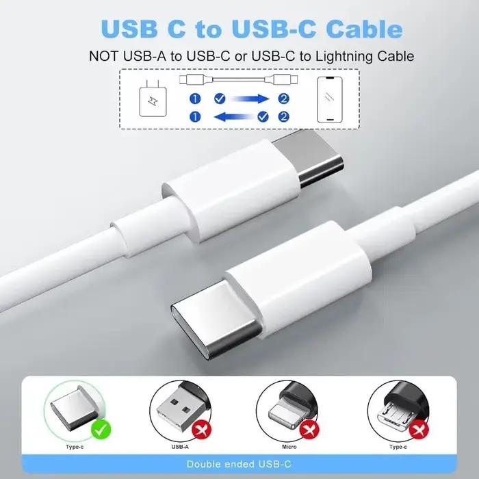 Câble de charge rapide Type C vers Type C