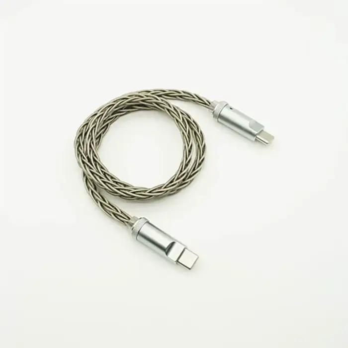 Câble de chargement USB OTG PAC type-c vers Lightning /type-c/USB 2.0, câble de Transmission de données HiFi DAC pour PC/téléphone/AMP/DAP/Dongle USB