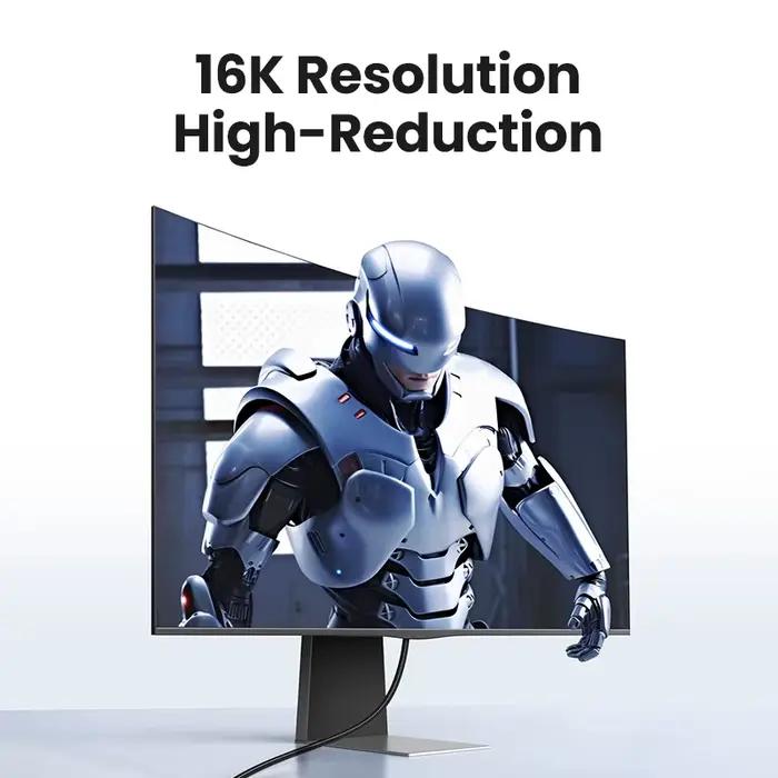 Câble DisplayPort 16K UGREEN pour Moniteurs et Téléviseurs Haute Qualité Gaming et Vidéo Professionnelle Occasions Spéciales