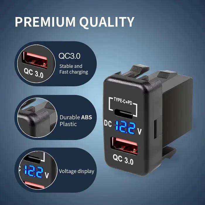 Prise de chargeur de voiture USB