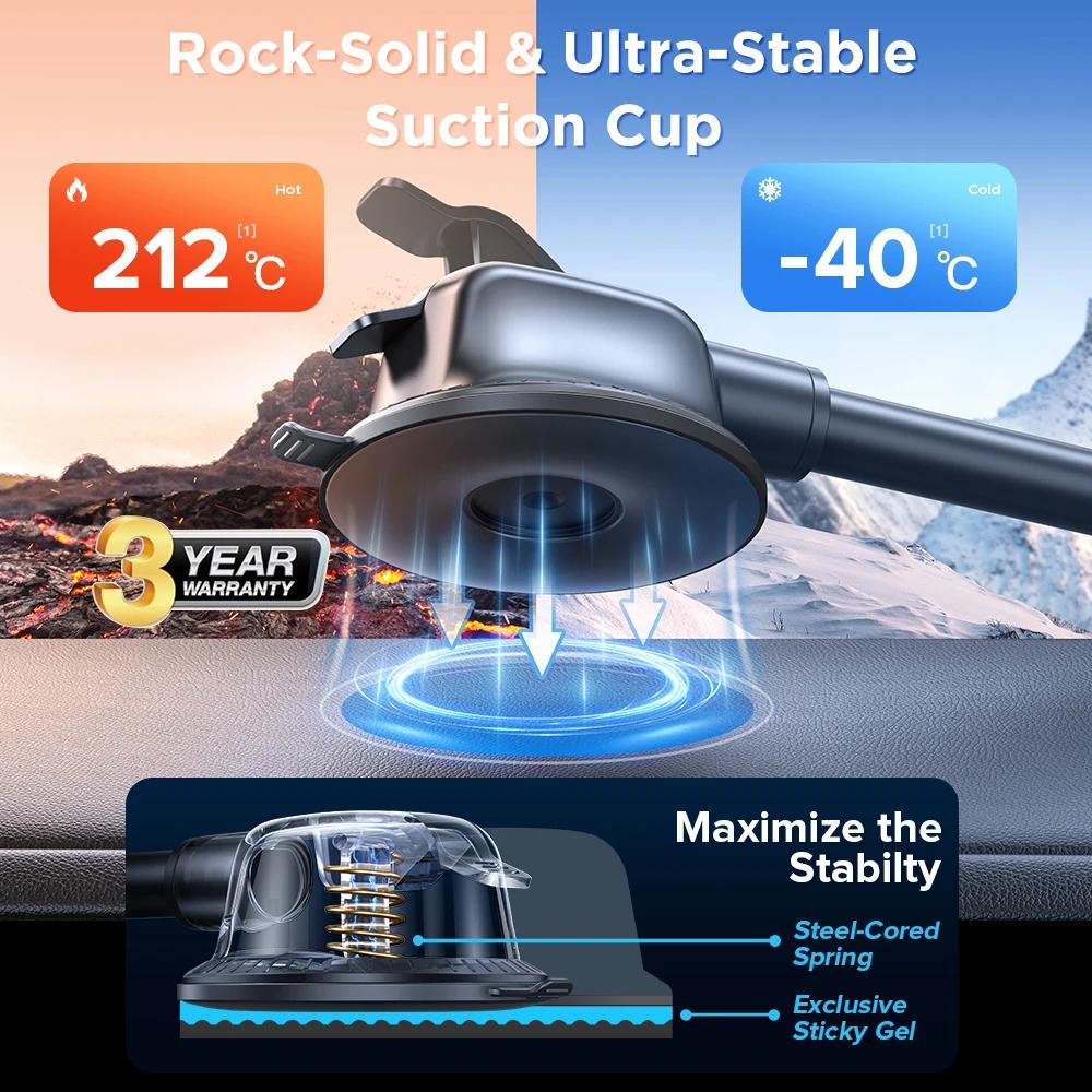Joyroom Support de téléphone pour voiture【360 °   Vue la plus large, support de téléphone mains libr