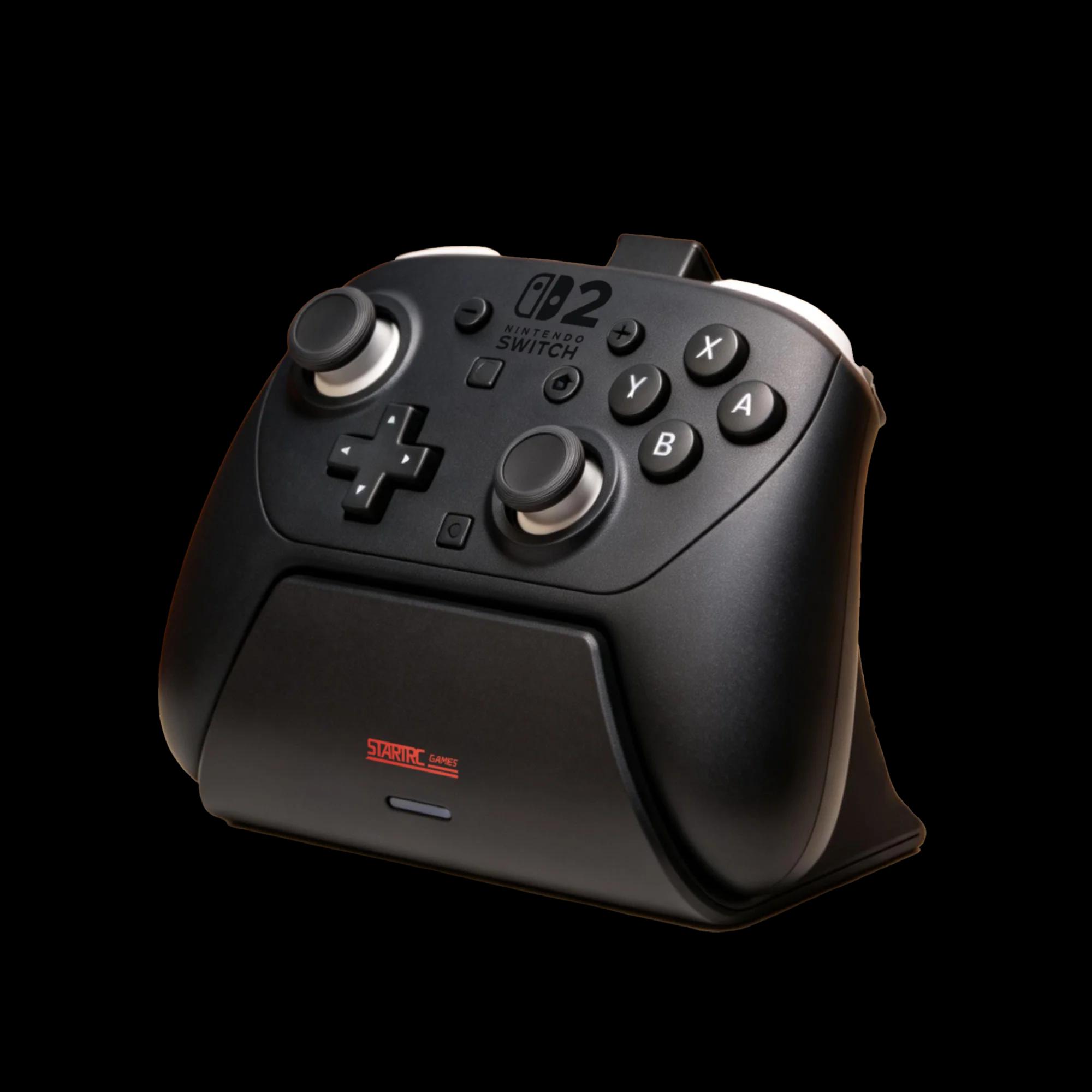 Station de charge pour manette de jeu Switch2 Pro, chargeur rapide avec indicateur lumineux LED pour