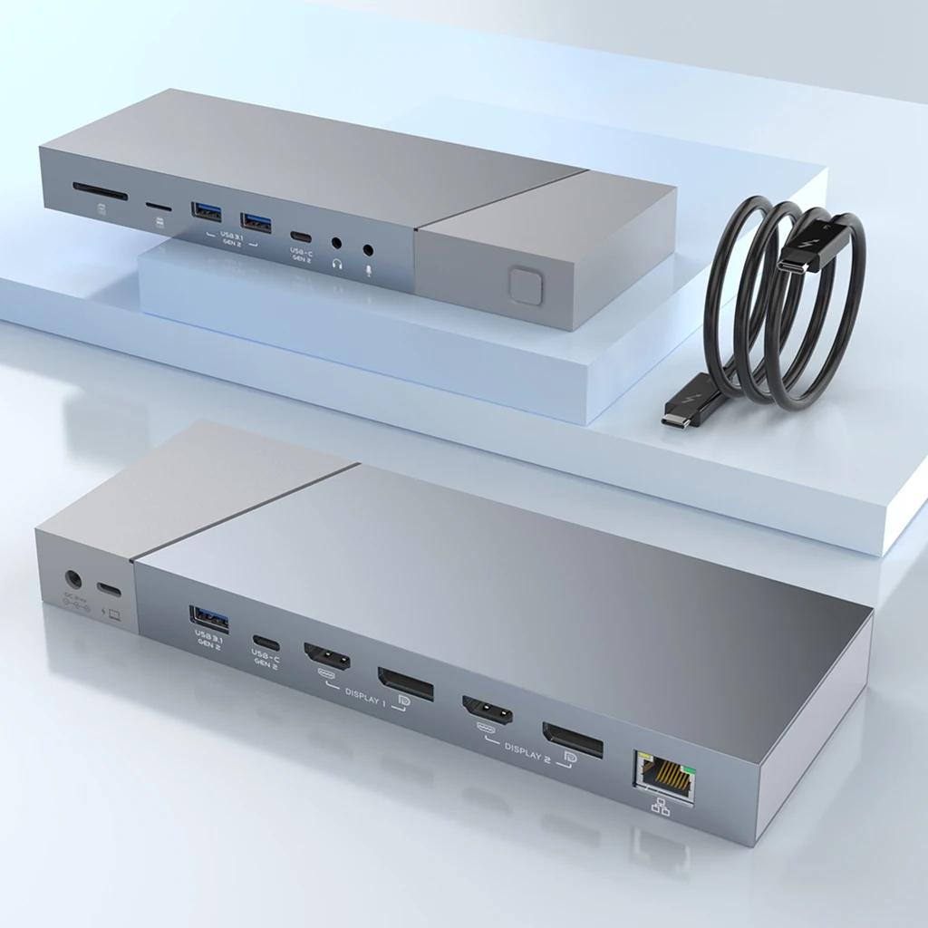 16 Ports Usb C Hub USB 3.2 Gen2 type-c chargeur Usb Hub avec adaptateur d'alimentation cc Type C Sta
