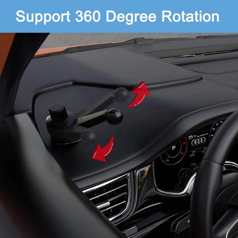 360 rotatif 17mm rotule pour voiture évent Clip de montage universel voiture sortie support de télép