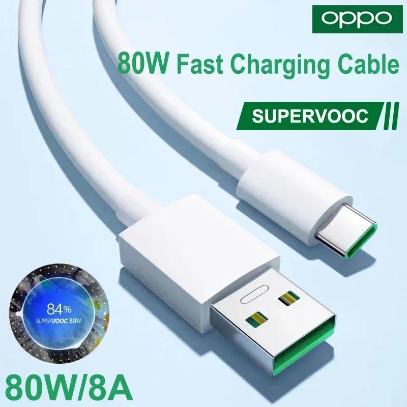 Câble OPPO d'origine Usb Type C Super Vooc chargeur de charge rapide fil OPPO trouver X5 X6 X3 Pro N2 Flip Reno10 8 7 6 Pro A77 A78 A98