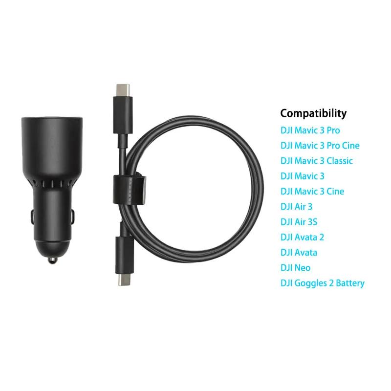 Chargeur de voiture ultra-rapide 65W avec sortie puissante – Charge rapide pour batterie de drone, smartphone et ordinateurs portables