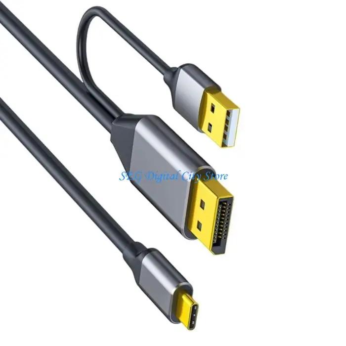 U75B USB C à DisplayPort Cable Type C Male à Displayport Male 4K 60Hz Adaptateur