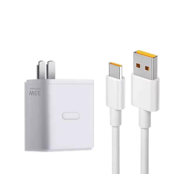 Chargeur de téléphone PD 33W Supervooc, Charge rapide, pour Xiaomi OPPO OnePlus realme USB Turbo, ad
