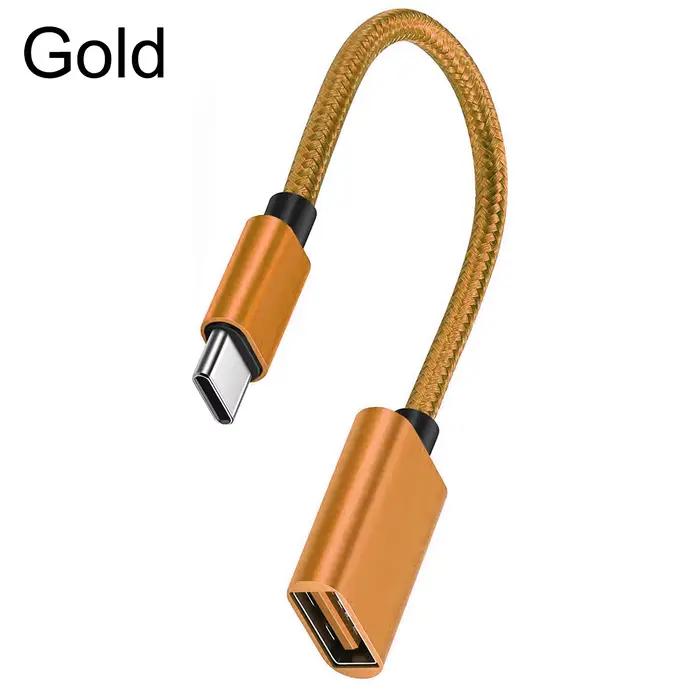 Câble adaptateur USB OTG USB 3.0 Type C mâle vers USB A femelle adaptateur de cordon de données USB