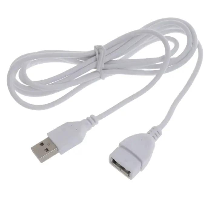 Câble d'extension USB blanc mâle vers femelle 1,5 pieds