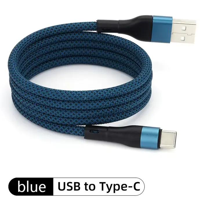 Câble de charge rapide magnétique USB-C vers USB-C 100W pour téléphones Samsung, Huawei, Xiaomi – Câ