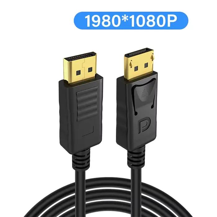 Câble DisplayPort 1.2 4K HD 144Hz 21.6Gbps, adaptateur de port d'affichage pour vidéo ordinateur por