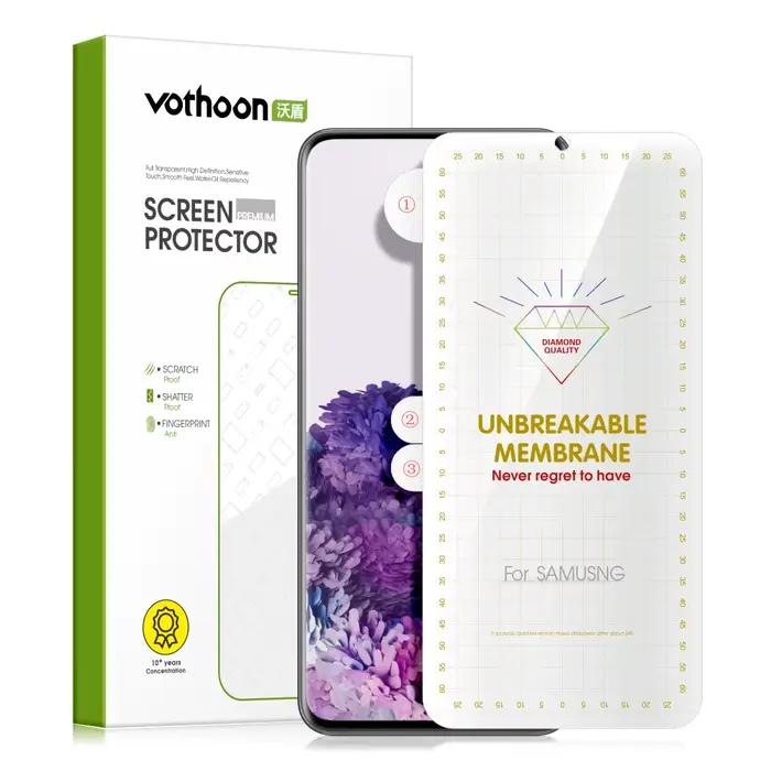 Protection d'écran Vothoon pour Samsung Galaxy S24 Ultra S23 Plus S22+ S21 S20 5G Film hydrogel à co