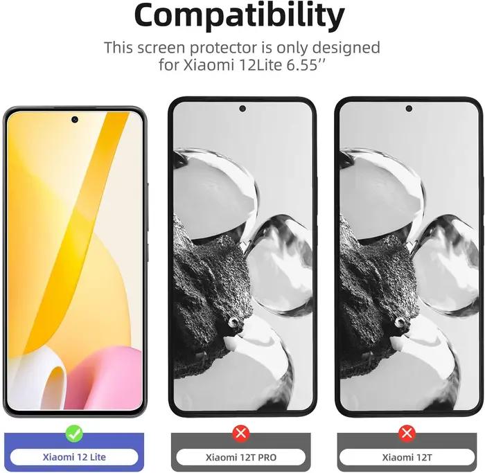Film protecteur plein écran en verre, pour Xiaomi 12 Lite Guatemala