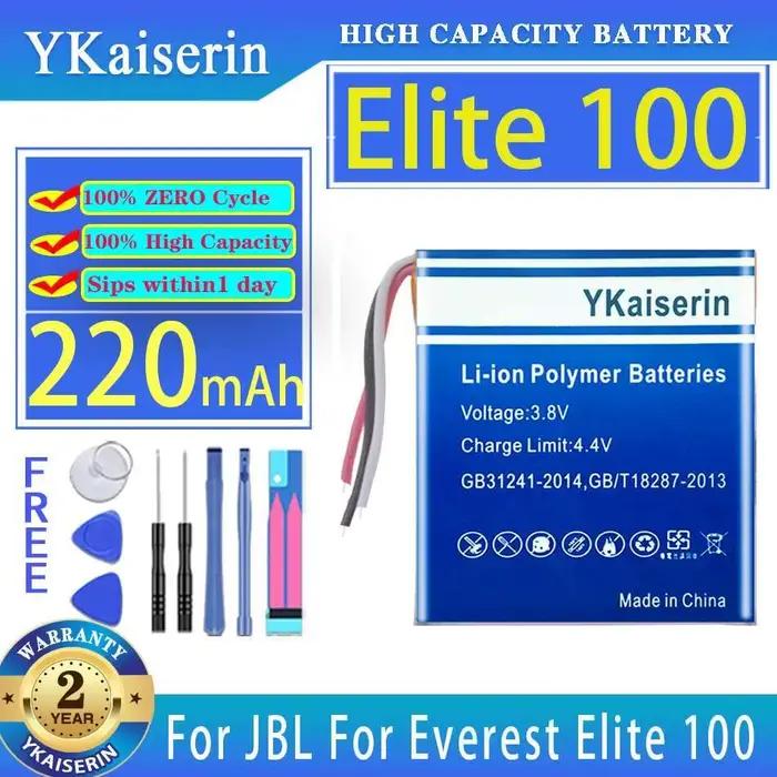 Batterie pour écouteurs sans fil, alimentation fiable, haute Performance pour Jbl Everest Elite 100