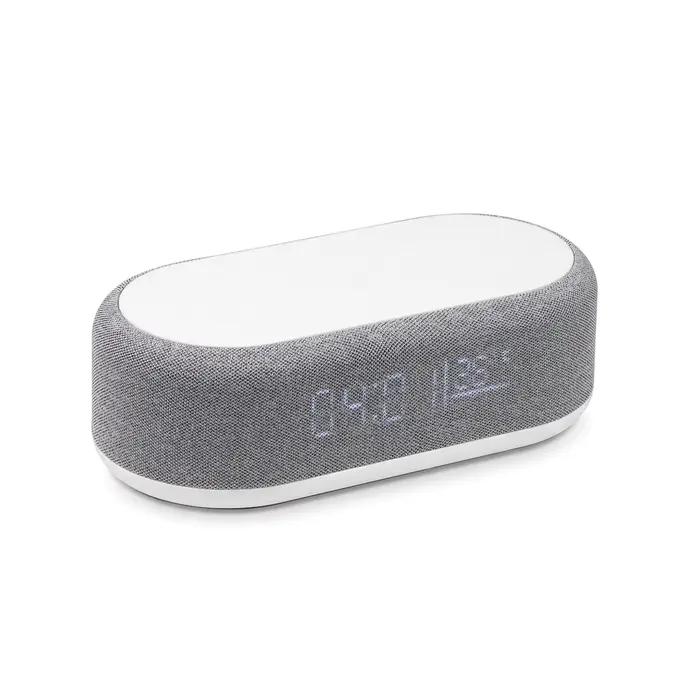 Chargeurs sans fil 15W, réveil, veilleuse de chambre à 3 niveaux réglables, horloge de bureau, therm