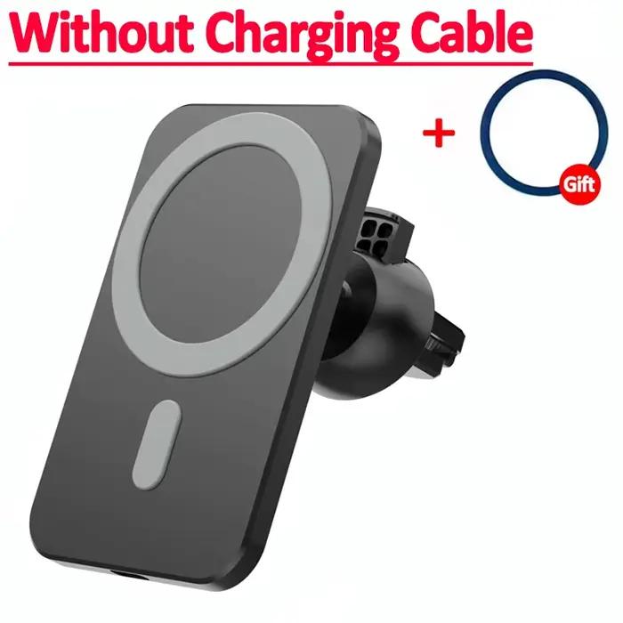Support de téléphone magnétique sans fil pour grille d'aération de voiture, compatible MagSafe iPhon