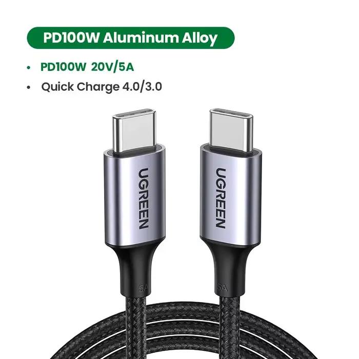 UGREEN 5A câble USB Type C vers USB C câble 100W Charge rapide 4.0 pour Samsung Galaxy Z Fold S21 Ch