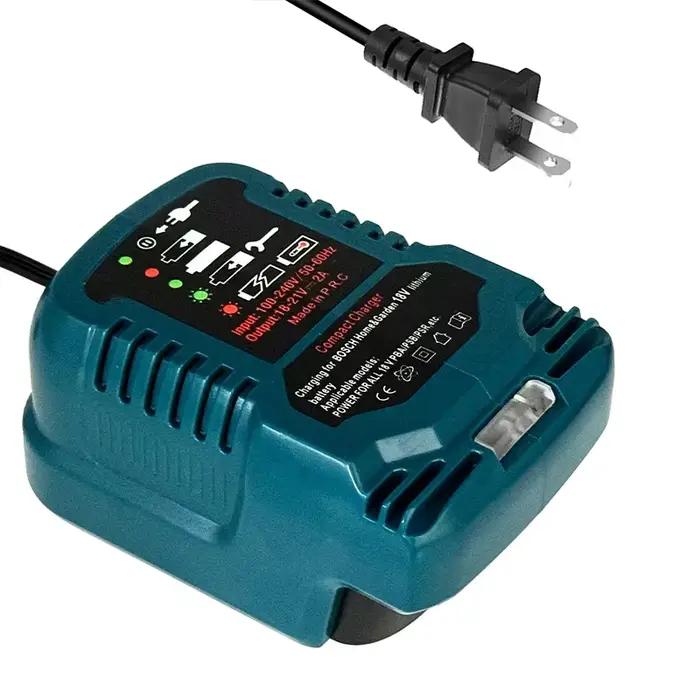 Chargeur allume-cigare de voiture, batterie Li-ion AC 100V - 240V, pour Bosch, maison et jardin, tou