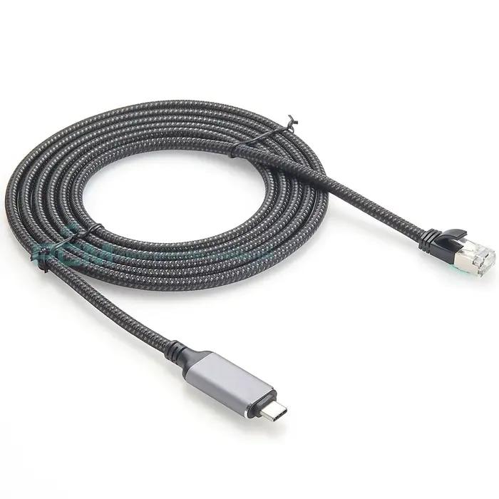 Adaptateur Ethernet USB Type C vers RJ45, câble de réseau LAN Gigabit, 1000Mbps
