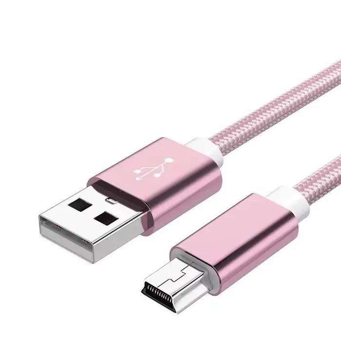 Mini câble USB Mini USB vers USB transfert de données rapides câble de chargeur pour lecteur MP3 MP4