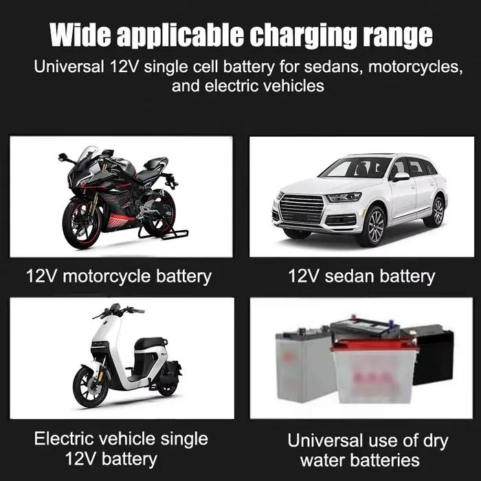 Chargeur de batterie de voiture 12V 2a, 220V, réparation d'impulsions, batterie au plomb sèche et hu