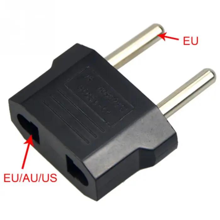 1 pièces adaptateur de prise ue 2 broches vers ue 2 broches rondes prise entrée AC 110 V-250 V 10A c