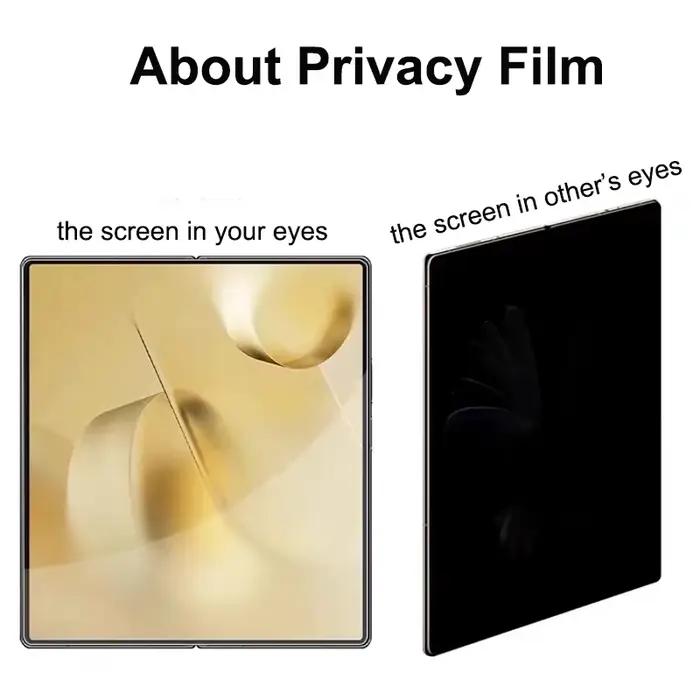 Film Hydrogel Anti-espion, 2 pièces, pour Samsung Galaxy Z Fold 2 3 4 5, protecteur d'écran intérieu