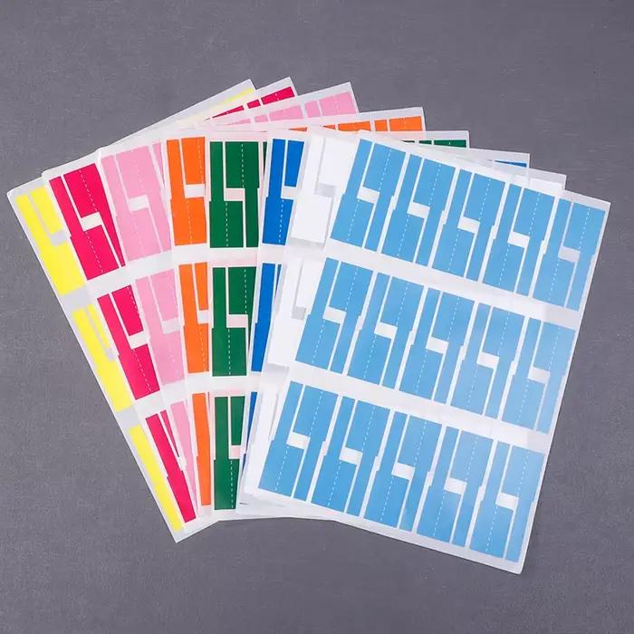 Étiquettes de câbles colorées et imperméables, 8 pièces, pour la gestion des câbles, étiquettes de c