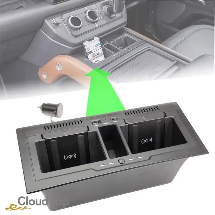Chargeur sans fil pour voiture pour LR Defender 90 110 130 2020-2025 L663, accessoires, charge rapid