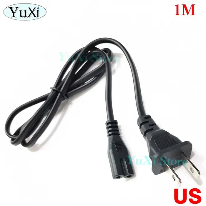 Câble d'alimentation ca ue US 2 broches IEC C7, rallonge d'alimentation pour PS2 PS3 Slim PS4 PS5 PS
