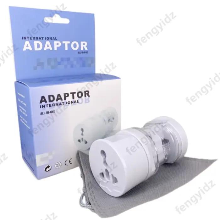 Adaptateur de prise de voyage Portable universel US UK AU EU 4 en 1, convertisseur de prise de charg