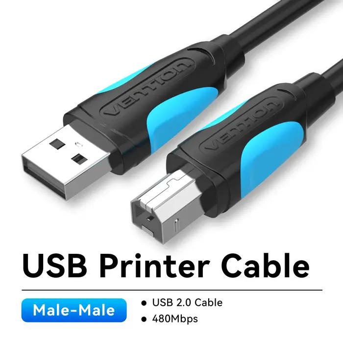 Vention USB câble d'imprimante USB 3.0 2.0 Type A mâle à B mâle câble pour Canon Epson HP ZJiang imp
