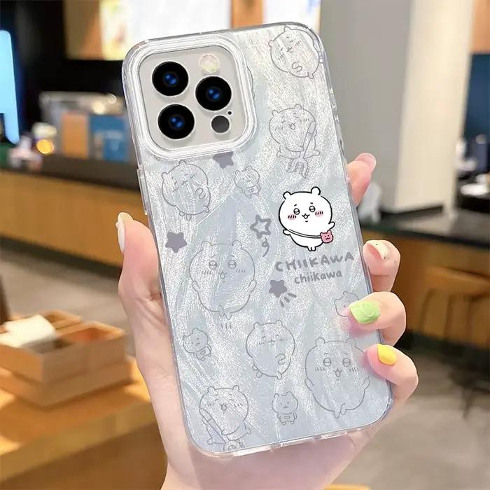 C-Chiikawas – coque de téléphone camlet réfléchissante, étui pour iPhone 16 15 14 13 12 11 Pro Max X
